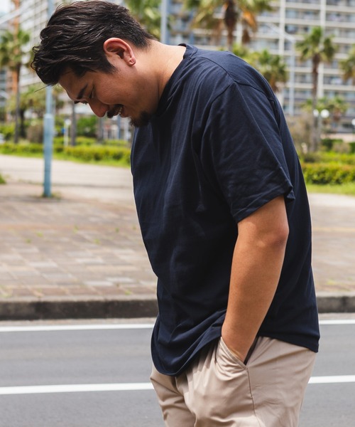 大きいサイズ Tシャツ 半袖 クルーネック 綿100％ 無地 メンズ