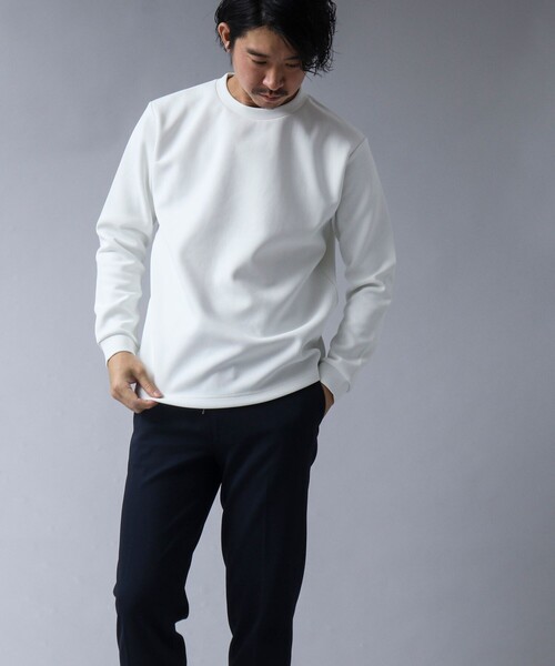 NOLLEY'S goodman(ノーリーズグッドマン)の「【ACTIVE SECT】《限定展開 / 吸水速乾 / 抗菌防臭》高密度ダンボールロンT(Tシャツ/カットソー・メンズ・ブラック/チャコールグレー/ホワイト/ダークネイビー・S/M/L)」の12枚目の写真