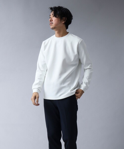 NOLLEY'S goodman(ノーリーズグッドマン)の「【ACTIVE SECT】《限定展開 / 吸水速乾 / 抗菌防臭》高密度ダンボールロンT(Tシャツ/カットソー・メンズ・ブラック/チャコールグレー/ホワイト/ダークネイビー・S/M/L)」の13枚目の写真