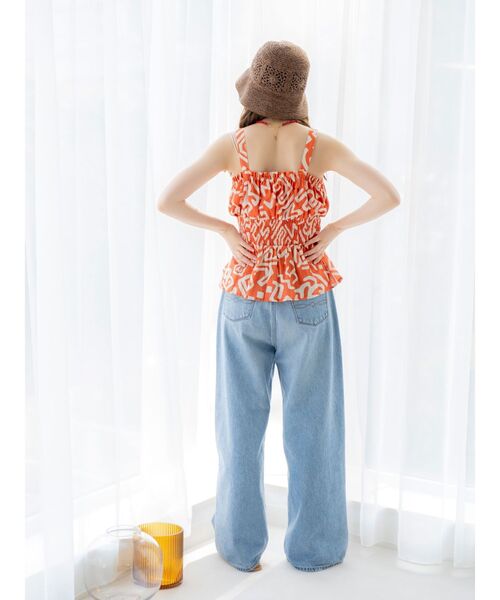 Ungrid（アングリッド）の「ハイウエストワイドルーズデニム（デニムパンツ・レディース・ブルー・24inch/25inch/26inch）」の17枚目の写真