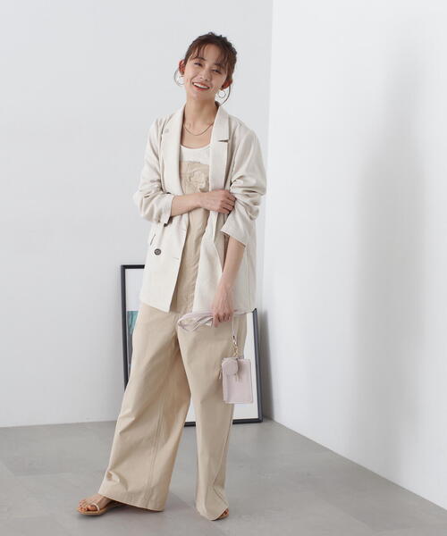 N.（N. Natural Beauty Basic）（エヌエヌナチュラルビューティーベーシック）の「◆ベアロンパース（サロペット/オーバーオール・レディース・ブラック/ベージュ・MEDIUM）」の11枚目の写真