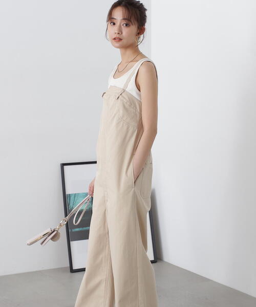 N.（N. Natural Beauty Basic）（エヌエヌナチュラルビューティーベーシック）の「◆ベアロンパース（サロペット/オーバーオール・レディース・ブラック/ベージュ・MEDIUM）」の15枚目の写真