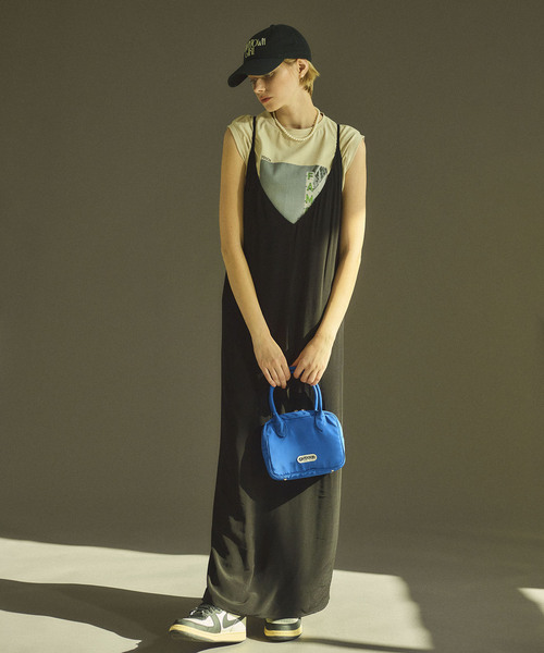 OUTDOOR PRODUCTS Usual Things（アウトドアプロダクツユージュアルシングス）の「DOWNTOWN GIRL CAP（キャップ・レディース・ブルー/ベージュ/グリーン/ピンク/ボルドー/ブラック・FREE）」の8枚目の写真