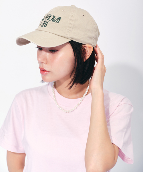 OUTDOOR PRODUCTS Usual Things（アウトドアプロダクツユージュアルシングス）の「DOWNTOWN GIRL CAP（キャップ・レディース・ブルー/ベージュ/グリーン/ピンク/ボルドー/ブラック・FREE）」の11枚目の写真