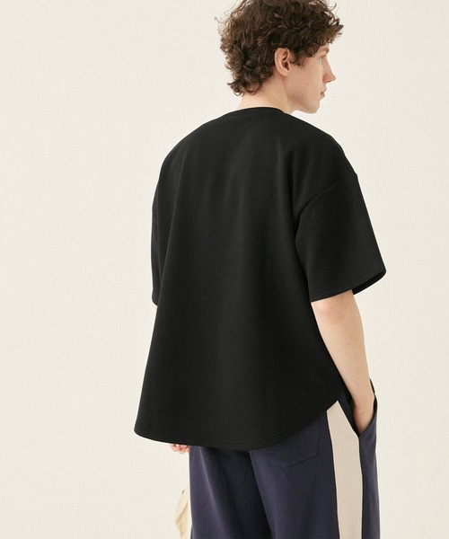 coca(coca)(コカ)の「メンズ ハリ感ダンボールテールカットトップス(スウェット・メンズ・ブラック/ホワイト・M/L/XL)」の6枚目の写真