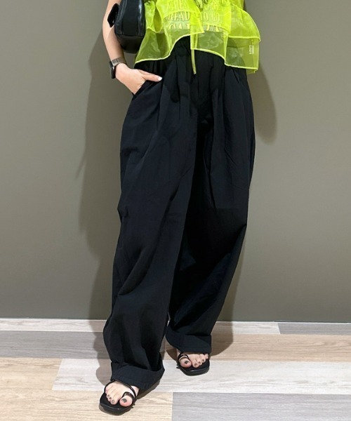 RODEO CROWNS WIDE BOWL（ロデオクラウンズワイドボウル）の「NAGISA ワイドバルーンパンツ（その他パンツ・レディース・グレー/オフホワイト/ブラック/イエロー・FREE）」の2枚目の写真
