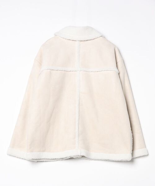 byYOUANCE(バイユアンス)の「ボアランチジャケット(その他アウター・レディース・アイボリー・FREE)」の2枚目の写真