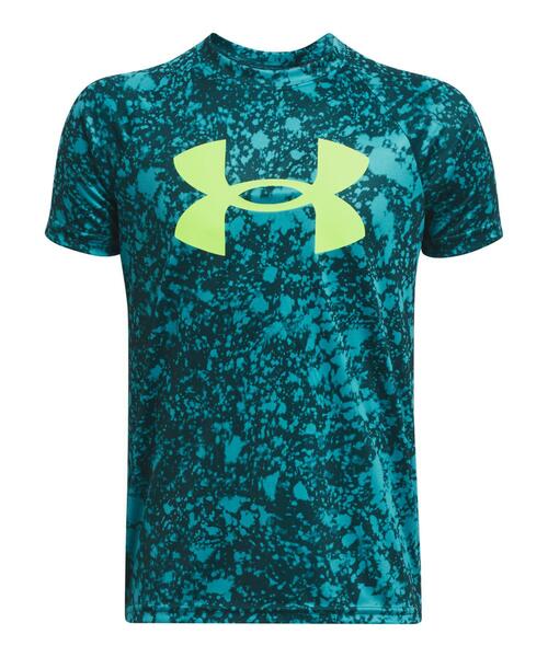 セール】UAテック ショートスリーブTシャツ 〈オールオーバー