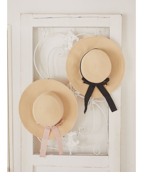 Maison de FLEUR（メゾンドフルール）の「グログランリボンハット（ハット・レディース・ブラック/ピンク・FREE）」の12枚目の写真