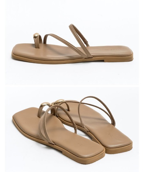 Re:EDIT（リエディ）の「[2025 SUMMER COLLECTION][リニューアル][大きいサイズ有]メタルサムリングトングサンダル（サンダル・レディース・ホワイト/ブラック/ベージュ/ブラウン/シルバー/ブラック系その他・SMALL/MEDIUM/LARGE/X-LARGE）」の19枚目の写真