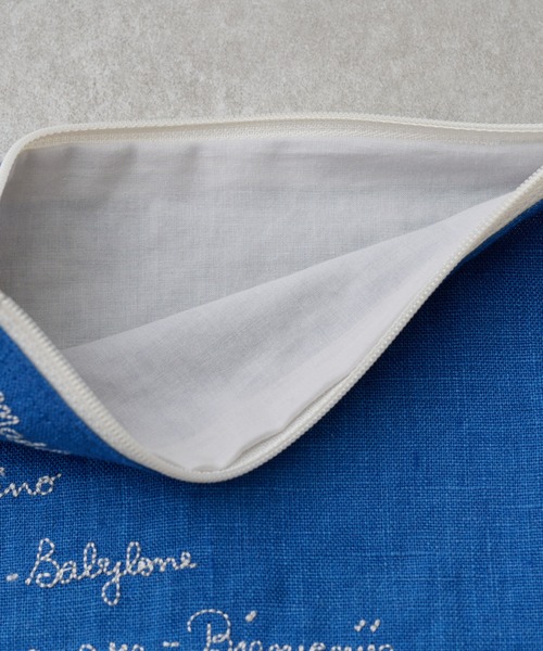 BEARDSLEY（ビアズリー）の「Metro de Paris刺繍ポーチ（中）（ポーチ・レディース・ブルー・FREE）」の2枚目の写真