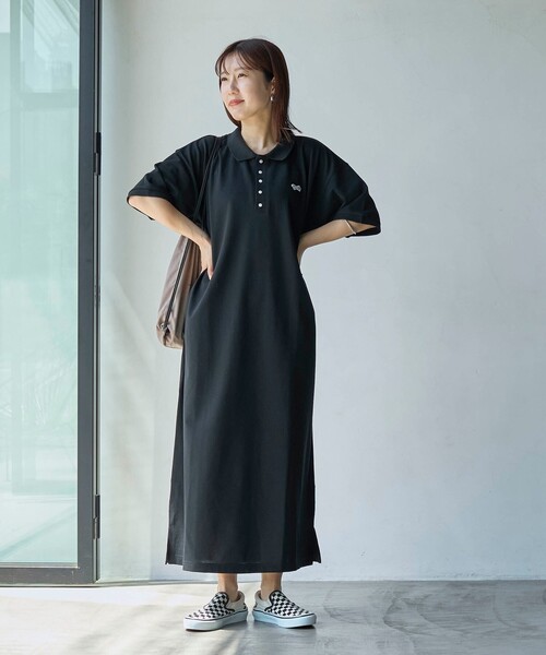 PENNEYS(ぺニーズ)の「PENNEYS(ぺニーズ)別注カノコポロワンピース(ワンピース・レディース・その他3/その他2/オレンジ/ブラック・L/M)」の5枚目の写真