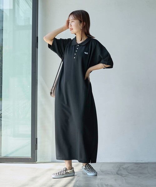 PENNEYS(ぺニーズ)の「PENNEYS(ぺニーズ)別注カノコポロワンピース(ワンピース・レディース・その他3/その他2/オレンジ/ブラック・L/M)」の6枚目の写真
