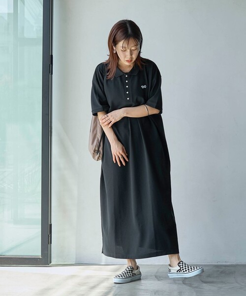 PENNEYS(ぺニーズ)の「PENNEYS(ぺニーズ)別注カノコポロワンピース(ワンピース・レディース・その他3/その他2/オレンジ/ブラック・L/M)」の9枚目の写真