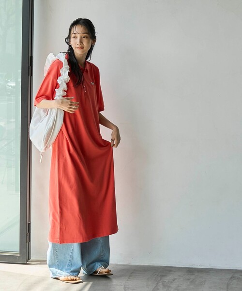 PENNEYS(ぺニーズ)の「PENNEYS(ぺニーズ)別注カノコポロワンピース(ワンピース・レディース・その他3/その他2/オレンジ/ブラック・L/M)」の13枚目の写真