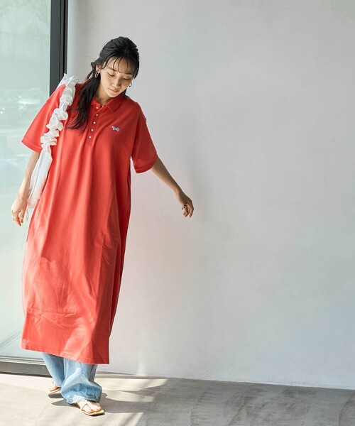 PENNEYS(ぺニーズ)の「PENNEYS(ぺニーズ)別注カノコポロワンピース(ワンピース・レディース・その他3/その他2/オレンジ/ブラック・L/M)」の14枚目の写真