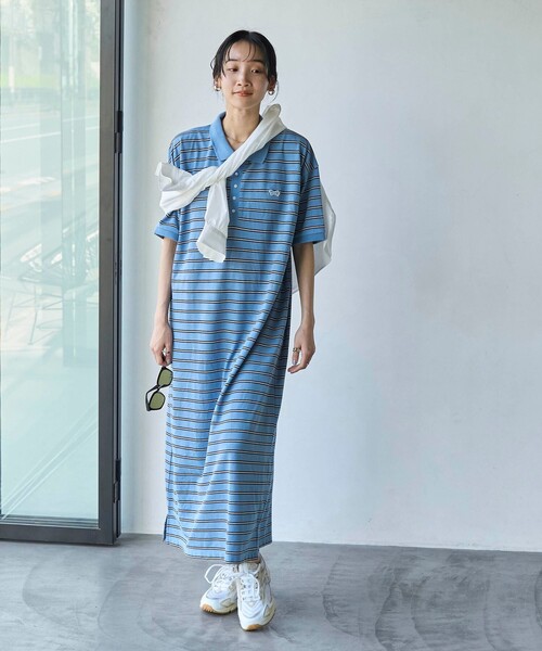 PENNEYS(ぺニーズ)の「PENNEYS(ぺニーズ)別注カノコポロワンピース(ワンピース・レディース・その他3/その他2/オレンジ/ブラック・L/M)」の19枚目の写真