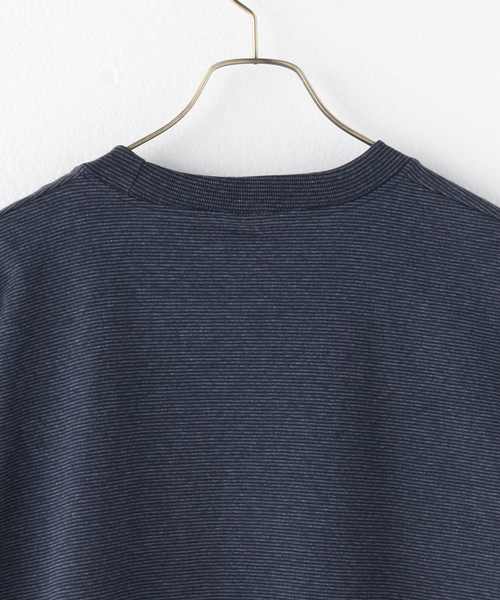 CalCru（カルクルー）の「CalCru Micro-Stripe Tee CAL-001（Tシャツ/カットソー・メンズ・ブラック/グレー/ネイビー・LARGE/X-LARGE）」の6枚目の写真