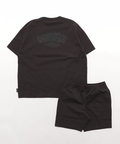 Quiksilver(クイックシルバー)の「【ZOZOTOWN限定アイテム】QS LOGO SETUP KIDS/クイックシルバーキッズ半袖ラッシュガード&バギーショーツ上下セットアップ(水着)(ラッシュガード・キッズ・ホワイト/ブラック・160/150/140)」の4枚目の写真