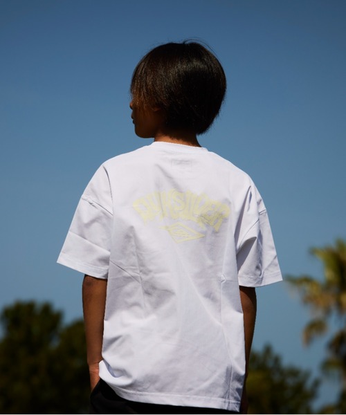 Quiksilver(クイックシルバー)の「【ZOZOTOWN限定アイテム】QS LOGO SETUP KIDS/クイックシルバーキッズ半袖ラッシュガード&バギーショーツ上下セットアップ(水着)(ラッシュガード・キッズ・ホワイト/ブラック・160/150/140)」の14枚目の写真