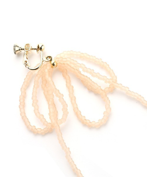 marjour（マージュール）の「MAT BEADS EARRING（イヤリング・レディース・ピンクベージュ/ブルー系1・FREE）」の17枚目の写真