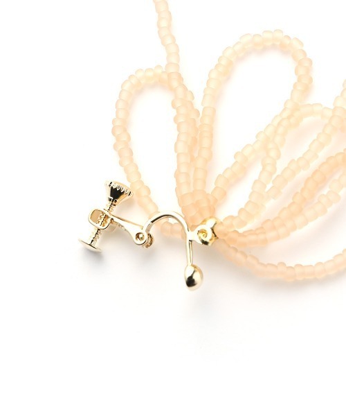 marjour（マージュール）の「MAT BEADS EARRING（イヤリング・レディース・ピンクベージュ/ブルー系1・FREE）」の19枚目の写真