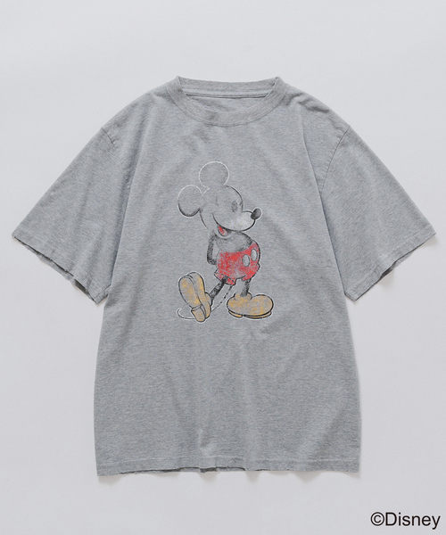 REMI RELIEF / 別注 HARD SP加工　Mickey Mouse セール】REMI RELIEF 別注 HARD SP加工 Tシャツ(MICKEY MOUSE