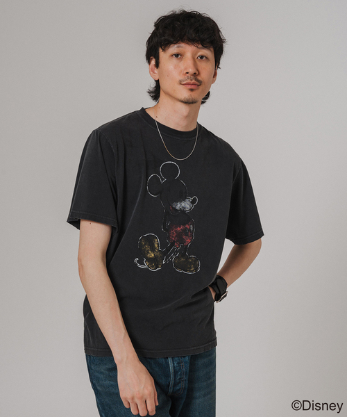 セール】REMI RELIEF 別注 HARD SP加工 Tシャツ(MICKEY MOUSE