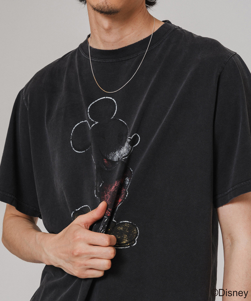 セール】REMI RELIEF 別注 HARD SP加工 Tシャツ(MICKEY MOUSE