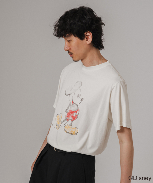 セール】REMI RELIEF 別注 HARD SP加工 Tシャツ(MICKEY MOUSE