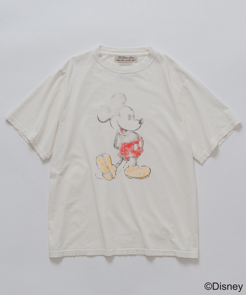 REMI RELIEF(レミレリーフ)の「REMI RELIEF 別注 HARD SP加工 Tシャツ(MICKEY MOUSE)(Tシャツ/カットソー・メンズ・グリーン/ネイビー/ブラック/ライトグレー/ホワイト・LARGE/MEDIUM/X-LARGE)」の9枚目の写真