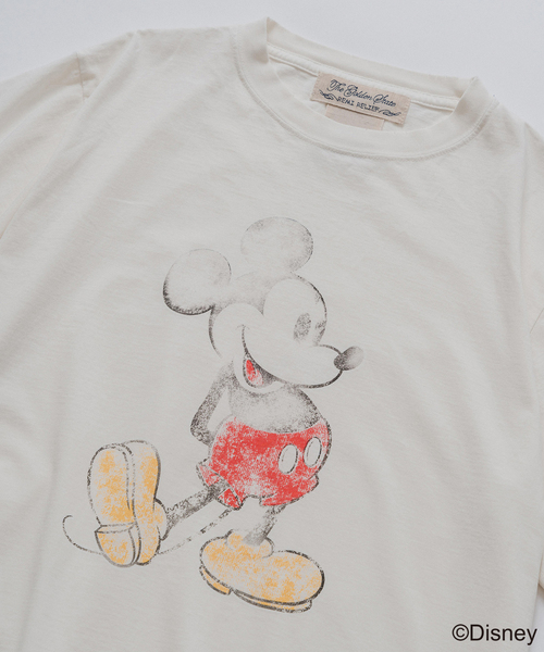 REMI RELIEF(レミレリーフ)の「REMI RELIEF 別注 HARD SP加工 Tシャツ(MICKEY MOUSE)(Tシャツ/カットソー・メンズ・グリーン/ネイビー/ブラック/ライトグレー/ホワイト・LARGE/MEDIUM/X-LARGE)」の10枚目の写真