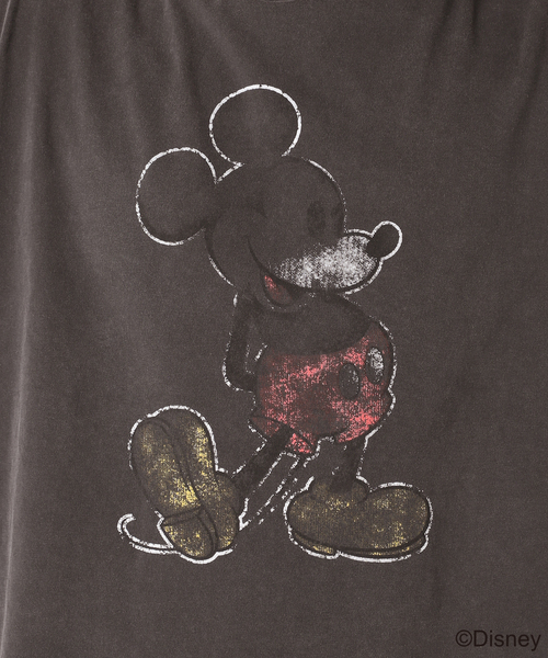 REMI RELIEF(レミレリーフ)の「REMI RELIEF 別注 HARD SP加工 Tシャツ(MICKEY MOUSE)(Tシャツ/カットソー・メンズ・グリーン/ネイビー/ブラック/ライトグレー/ホワイト・LARGE/MEDIUM/X-LARGE)」の21枚目の写真