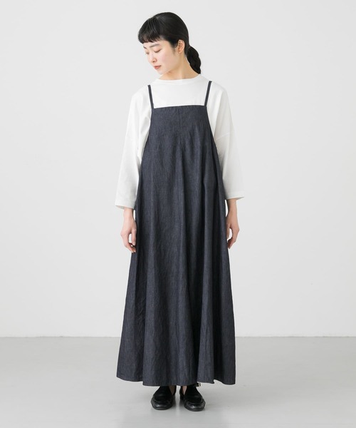かぐれ（カグレ）の「ライトデニムキャミワンピース（ワンピース 