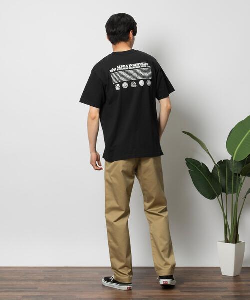 ALPHA_(アルファ)の「ALPHA(アルファ)バックプリントTシャツ(Tシャツ/カットソー・メンズ・ブラック/ホワイト/グリーン・L/XL/M)」の14枚目の写真