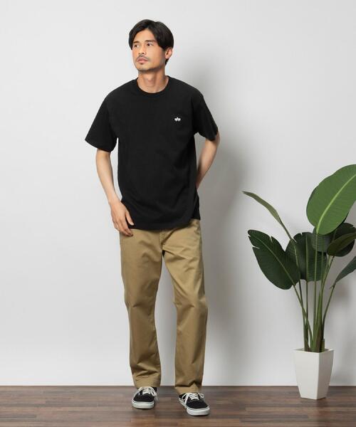 ALPHA_(アルファ)の「ALPHA(アルファ)バックプリントTシャツ(Tシャツ/カットソー・メンズ・ブラック/ホワイト/グリーン・L/XL/M)」の15枚目の写真