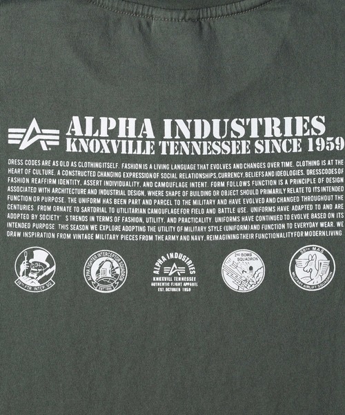 ※ALPHA（アルファ）の「【ALPHA】ＡＬＰＨＡバックプリントＴ（Tシャツ/カットソー・メンズ・ブラック/ホワイト/グリーン・L/XL/M）」の8枚目の写真