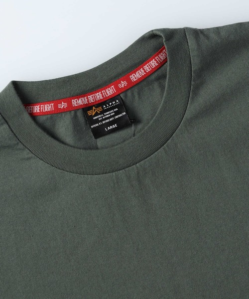 ※ALPHA（アルファ）の「【ALPHA】ＡＬＰＨＡバックプリントＴ（Tシャツ/カットソー・メンズ・ブラック/ホワイト/グリーン・L/XL/M）」の9枚目の写真