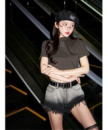 スタッズロゴコンパクトTシャツ