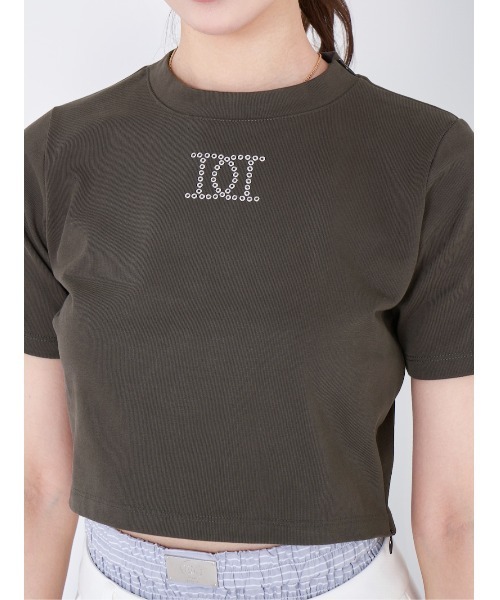新品タグ付 ダーリッチ Dロゴコンパクトトップス Tシャツ ブラウン ダーリッチ Darich Dロゴコンパクトトップス （ブラウン