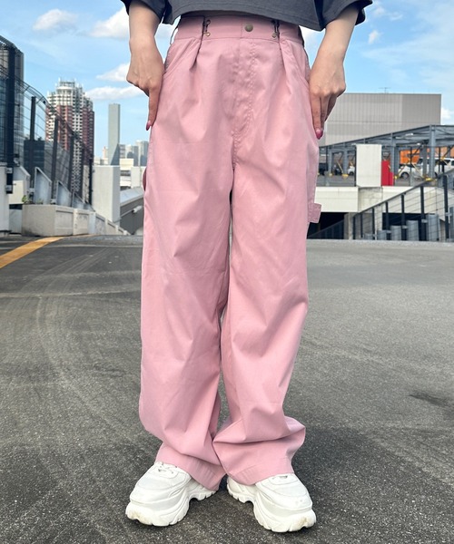 ペインターパンツ(32)ライトピンク32%オフ shrita（シュリータ）の「ペインターパンツ【低身長さん向けSサイズ