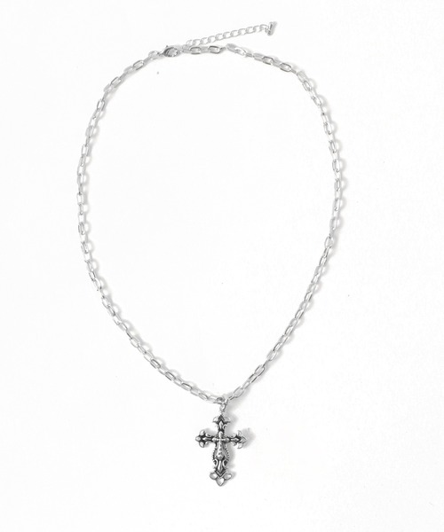 Figments（フィグメンツ）の「クロスチェーンネックレス（ネックレス・レディース・シルバー・FREE）」の6枚目の写真