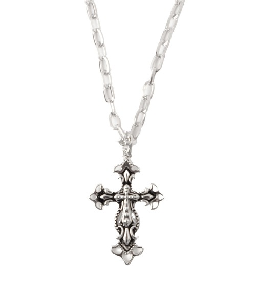 Figments（フィグメンツ）の「クロスチェーンネックレス（ネックレス・レディース・シルバー・FREE）」の2枚目の写真