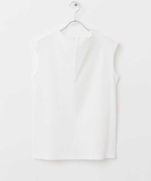 URBAN RESEARCH ROSSO WOMEN（アーバンリサーチ　ロッソ）の「ハイネック楊柳プルオーバー（Tシャツ/カットソー・レディース・グレー系その他/オフホワイト/ブラック・FREE）」の17枚目の写真