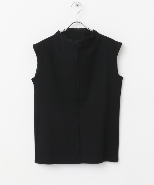 URBAN RESEARCH ROSSO WOMEN（アーバンリサーチ　ロッソ）の「ハイネック楊柳プルオーバー（Tシャツ/カットソー・レディース・グレー系その他/オフホワイト/ブラック・FREE）」の18枚目の写真