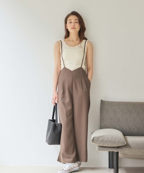 セール】キャミソールデザインオールインワンパンツ（つなぎ