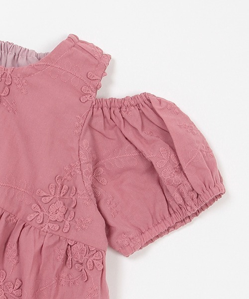 セール】お花レースワンピース（シャツワンピース）｜petit main