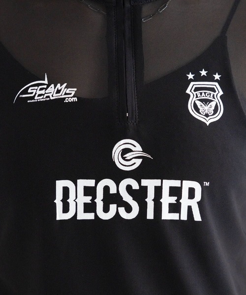 RAGEBLUE（レイジブルー）の「ユニフォームデザインシアーハーフジップ（Tシャツ/カットソー・レディース・ホワイト/ブラック・FREE）」の21枚目の写真