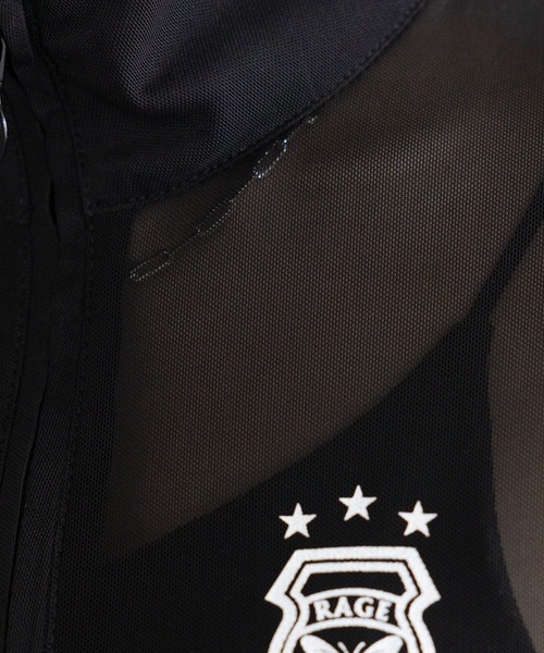 RAGEBLUE（レイジブルー）の「ユニフォームデザインシアーハーフジップ（Tシャツ/カットソー・レディース・ホワイト/ブラック・FREE）」の22枚目の写真