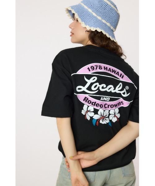 RODEO CROWNS WIDE BOWL(ロデオクラウンズワイドボウル)の「LOCALS x RCS Tシャツ(Tシャツ/カットソー・レディース・ブラウン/ブラック/オフホワイト・MEDIUM/LARGE)」の3枚目の写真